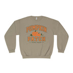 Pumpkin Patch Sweatshirt, Fall Crewneck, Farm Fresh Pumpkin Sweatshirt, Varsity Style Fall Shirt, Cozy Autumn Pullover