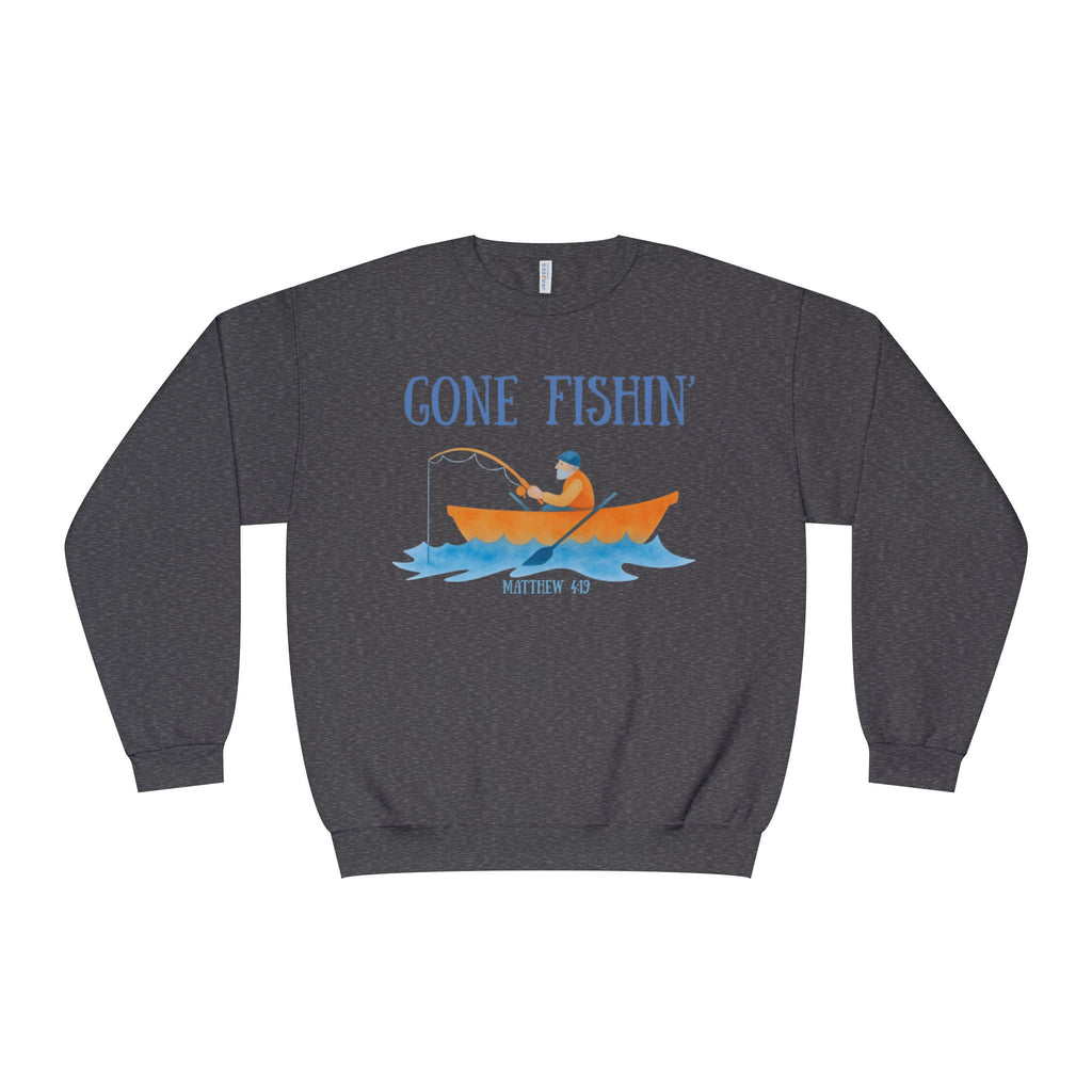 Gone Fishin' Sweatshirt - Cozy Fishing Crewneck for Outdoor Anglers