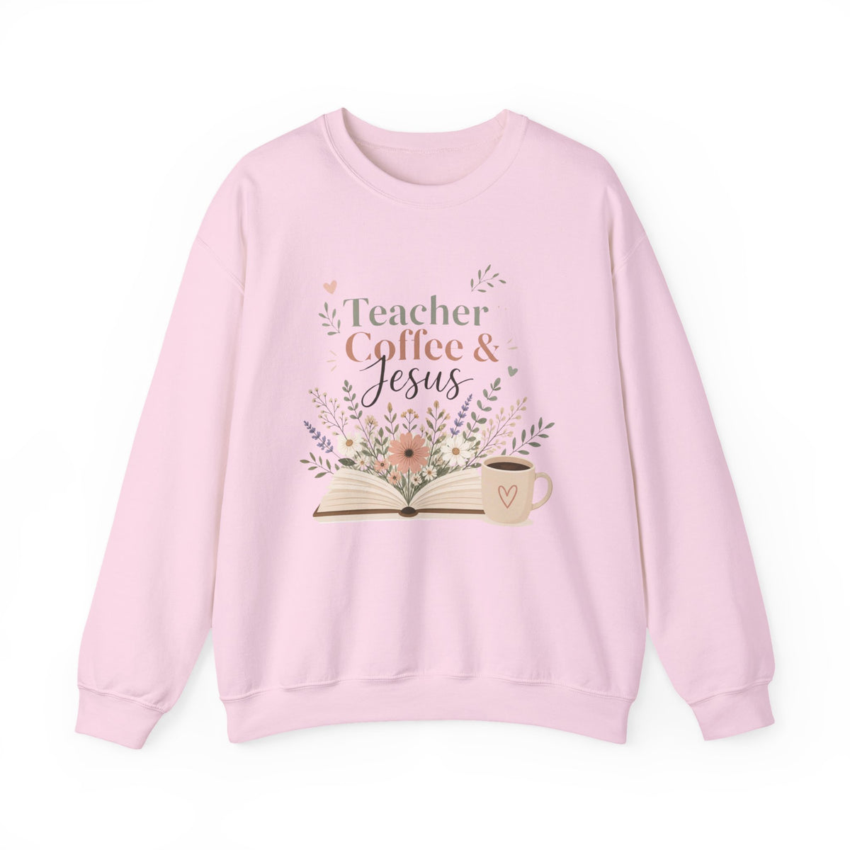Teacher Sweatshirt, Teacher Coffee Jesus Crewneck, Christian Teacher Gift, Teacher Appreciation Shirt