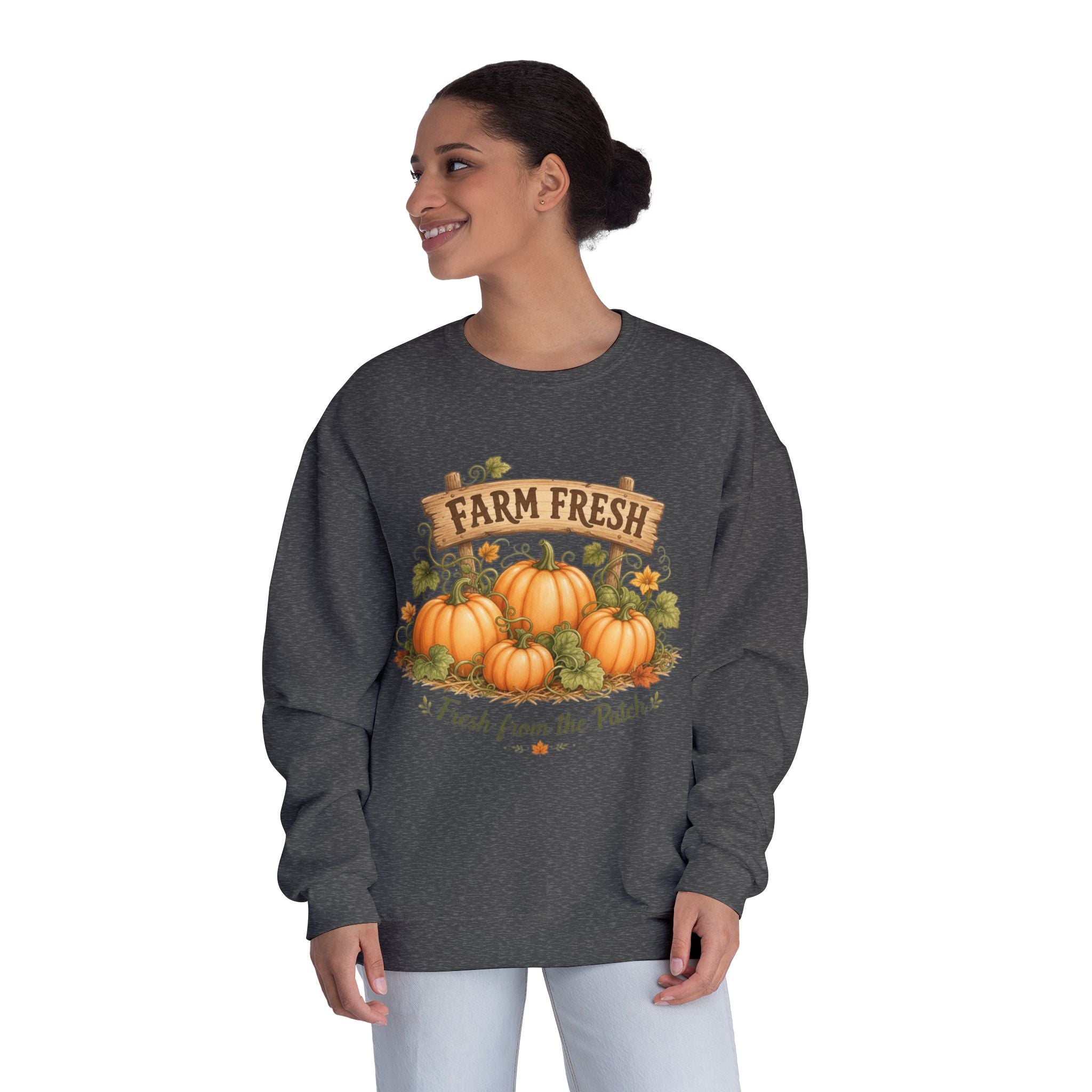 Farm Fresh Pumpkin Sweatshirt, Fresh From the Patch Shirt, Pumpkin Patch Sweatshirt, Fall Farmhouse Shirt, Autumn Pumpkin Gift