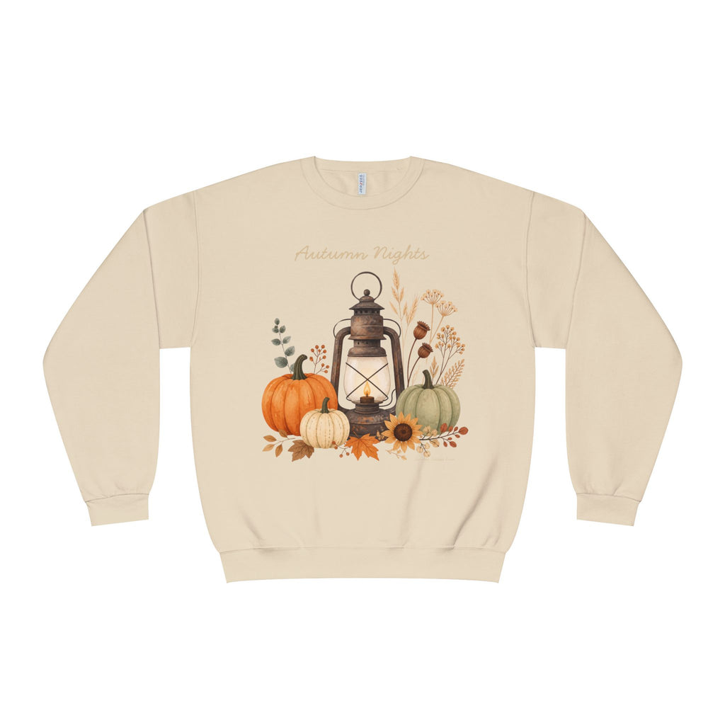 Autumn Nights Sweatshirt, Fall Sweatshirt, Cozy Fall Shirt, Pumpkin Sweatshirt, Autumn Graphic Sweatshirt, Fall Women’s Gift