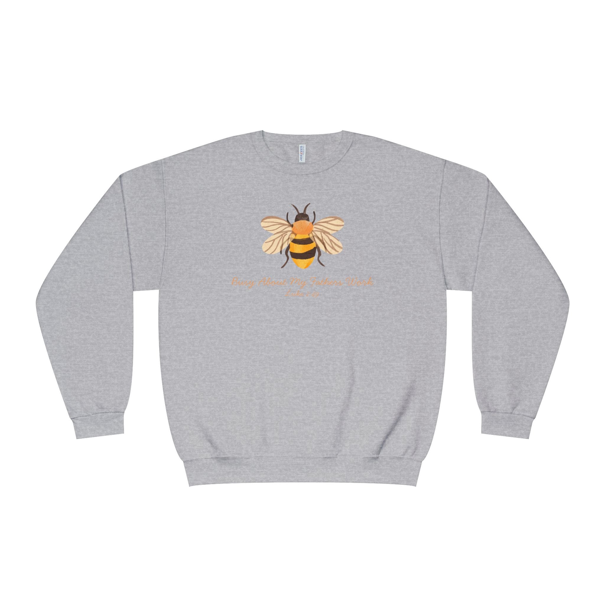 Busy About My Father’s Work Shirt, Christian Bee Sweatshirt, Luke 2:49 Faith Shirt, Christian Women’s Sweatshirt