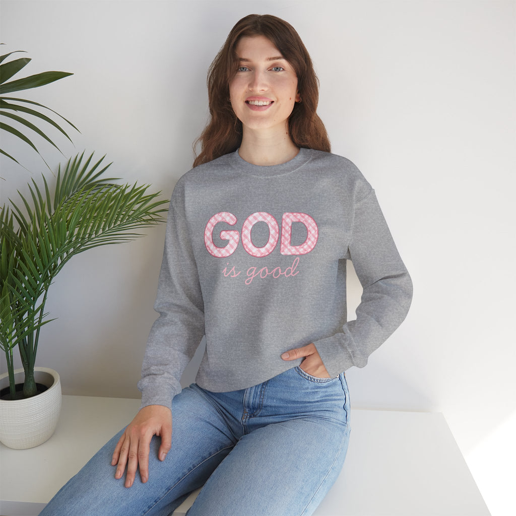 GOD Is Good Sweatshirt, Christian Crewneck, Faith-Based Pullover
