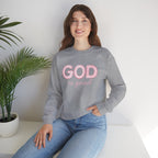 GOD Is Good Sweatshirt, Christian Crewneck, Faith-Based Pullover