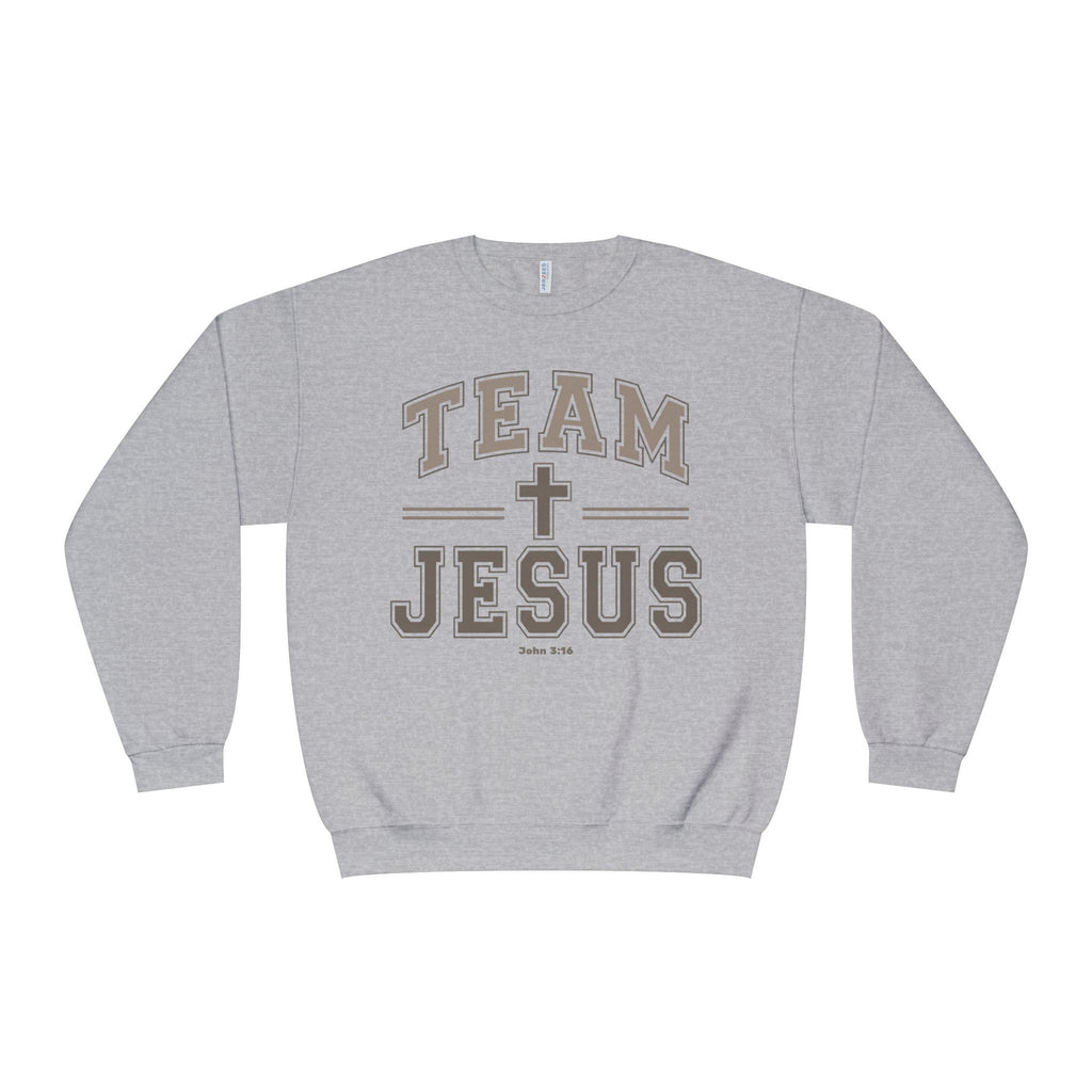 Team Jesus Crewneck Sweatshirt Faith Crewneck, Jesus Shirt, John 3:16 Sweatshirt, Christian Gift for Women, Faith Based Pullover