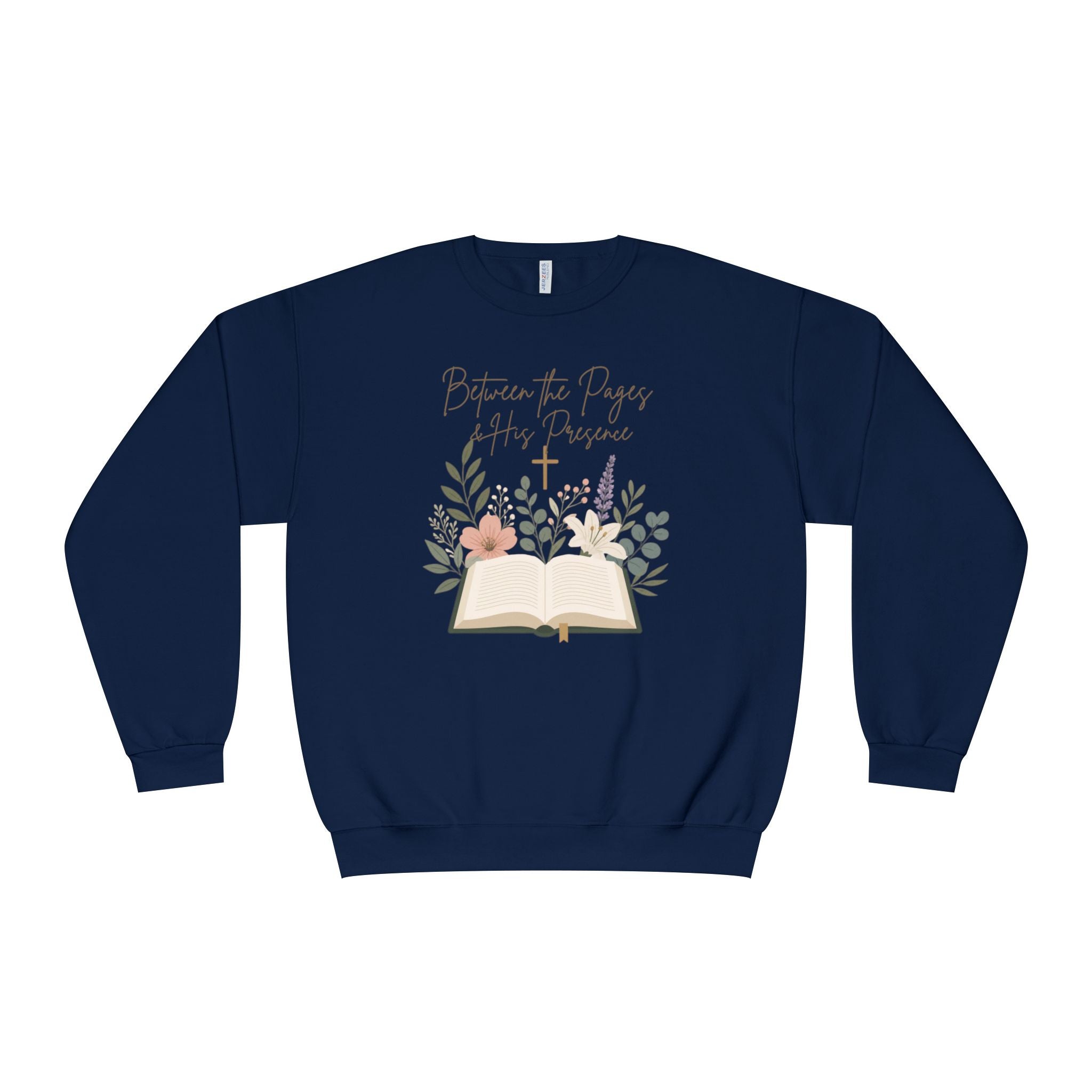 Between the Pages & His Presence Shirt, Christian Book Lover Sweatshirt, Bible Study Shirt, Faith Shirt for Women