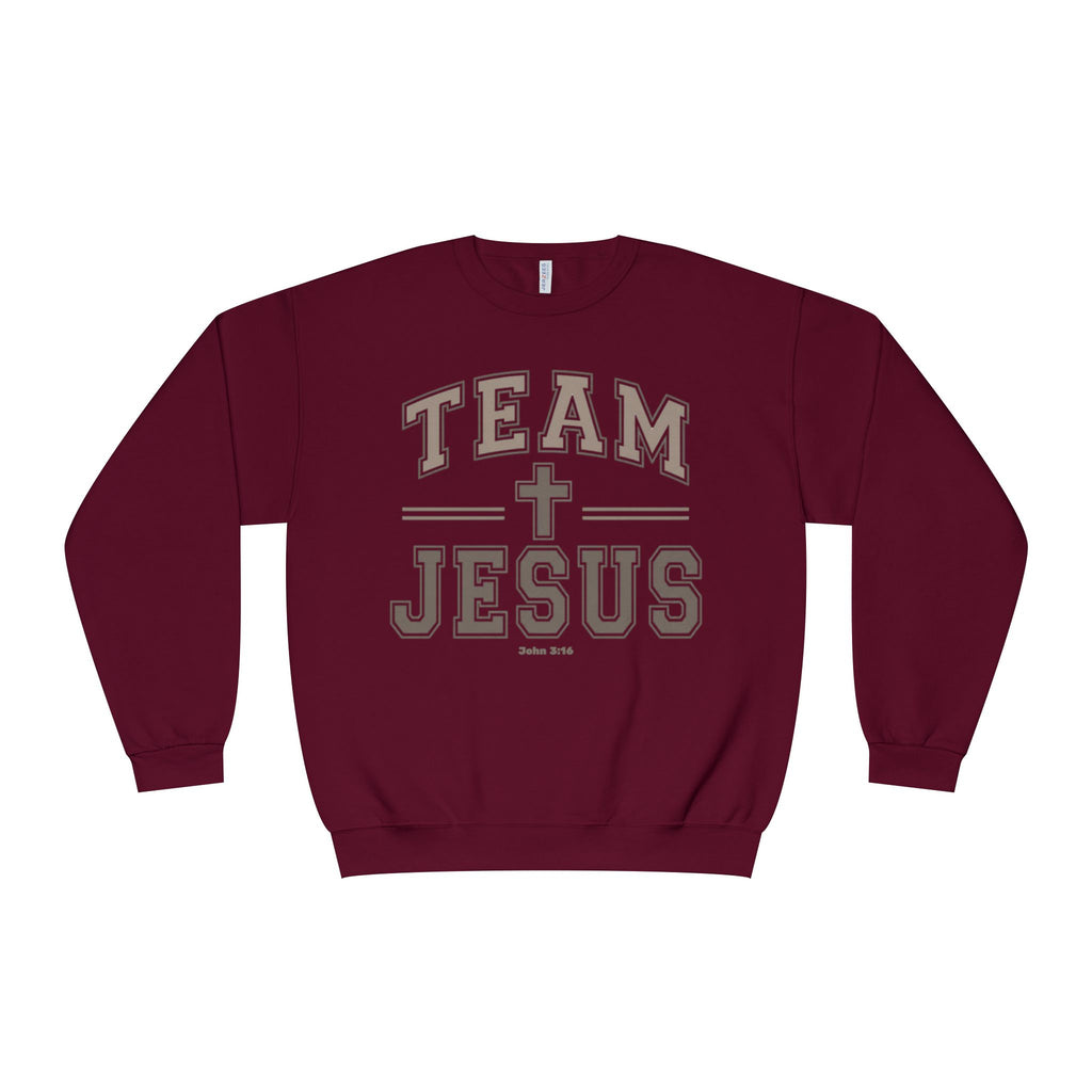 Team Jesus Crewneck Sweatshirt Faith Crewneck, Jesus Shirt, John 3:16 Sweatshirt, Christian Gift for Women, Faith Based Pullover