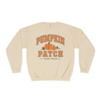 Pumpkin Patch Sweatshirt, Fall Crewneck, Farm Fresh Pumpkin Sweatshirt, Varsity Style Fall Shirt, Cozy Autumn Pullover