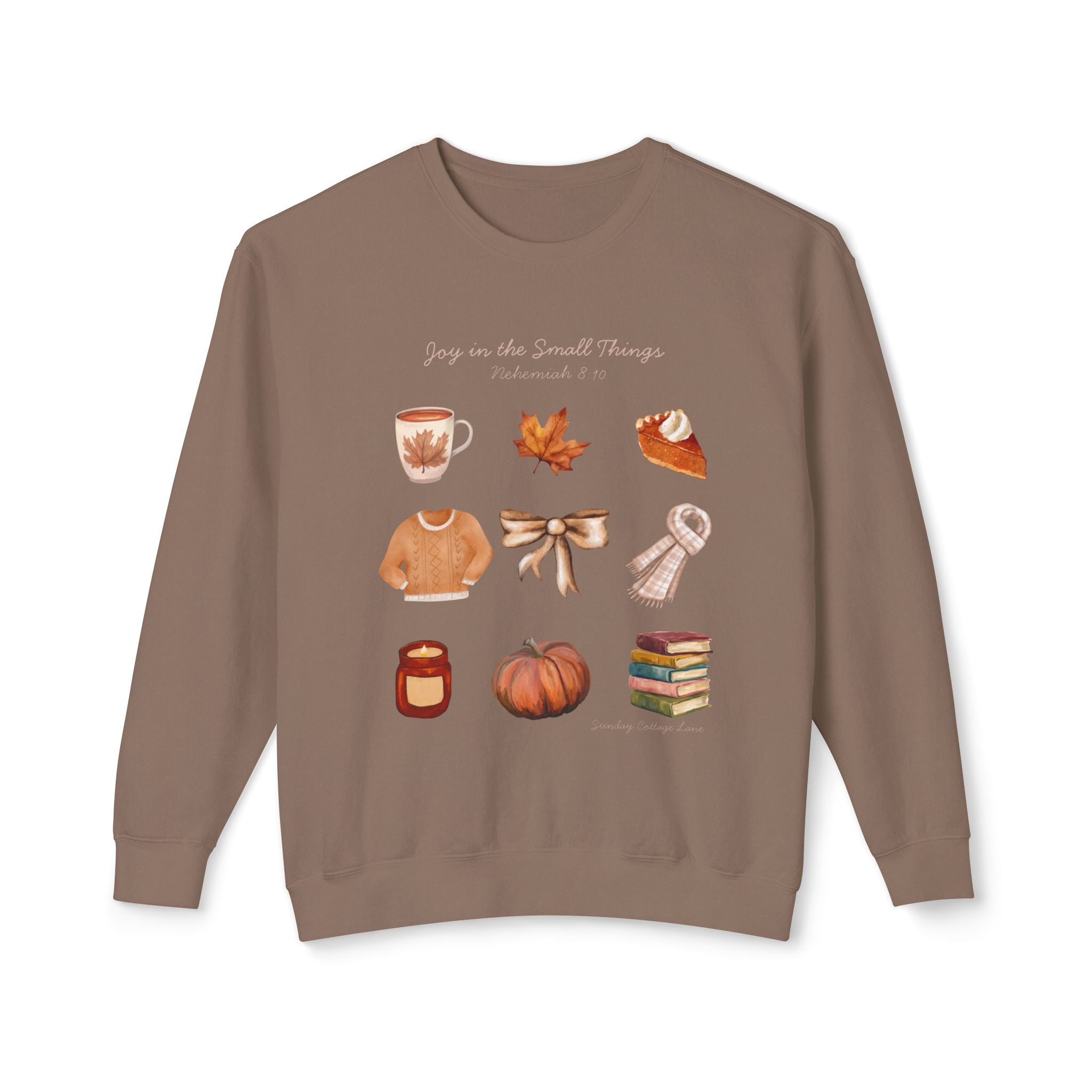 Cozy Fall Sweatshirt, Autumn Icons Crewneck, Pumpkin Coffee Books Sweatshirt, Cottagecore Fall Shirt, Cozy Season Pullover