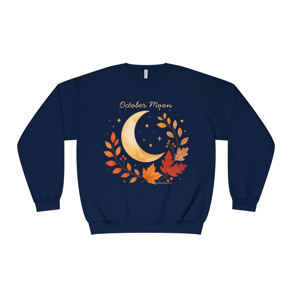 October Moon Sweatshirt, Fall Moon Shirt, Autumn Sweatshirt, Cozy Halloween Shirt, October Shirt, Fall Women’s Gift