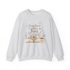 Teacher Sweatshirt, Teacher Coffee Jesus Crewneck, Christian Teacher Gift, Teacher Appreciation Shirt
