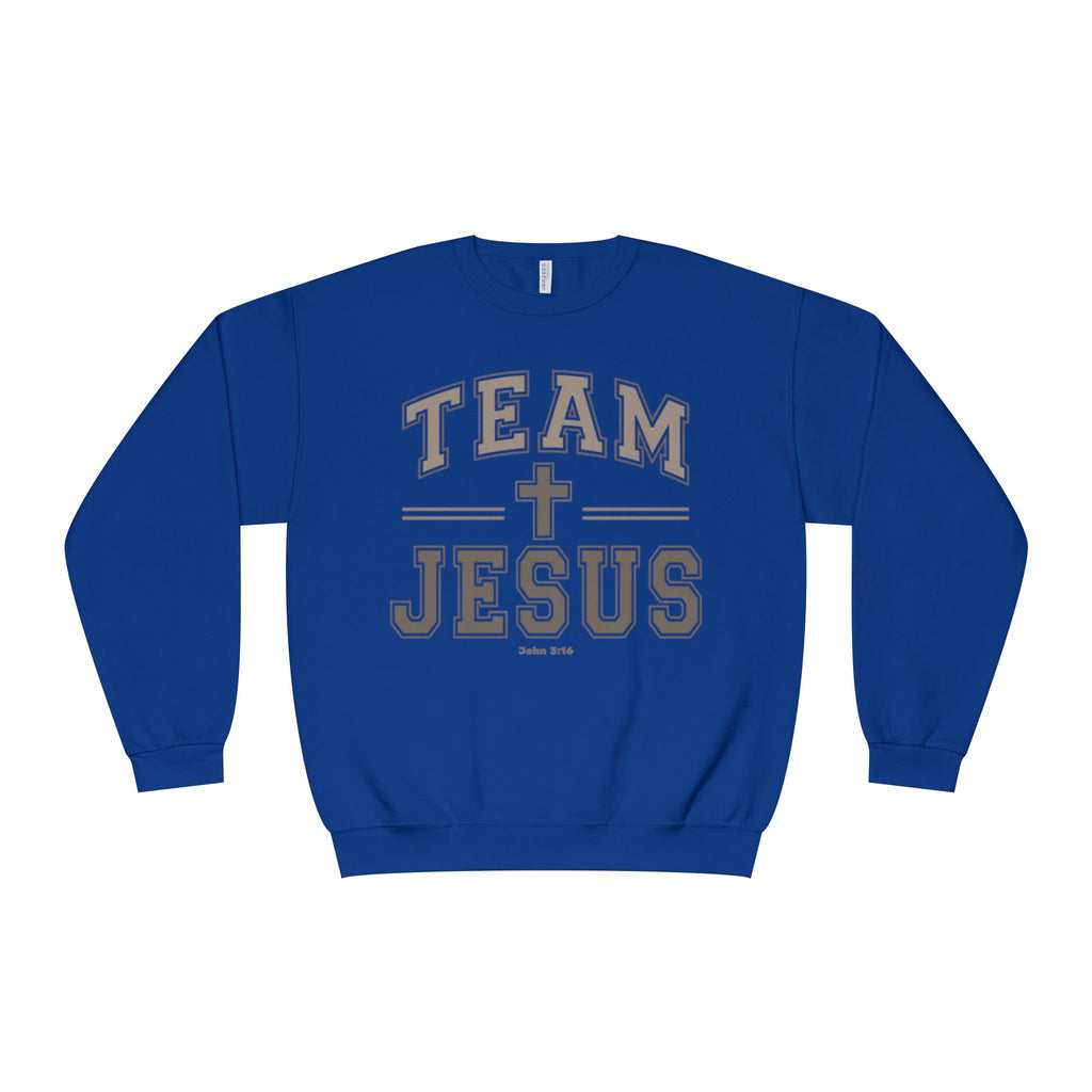 Team Jesus Crewneck Sweatshirt Faith Crewneck, Jesus Shirt, John 3:16 Sweatshirt, Christian Gift for Women, Faith Based Pullover