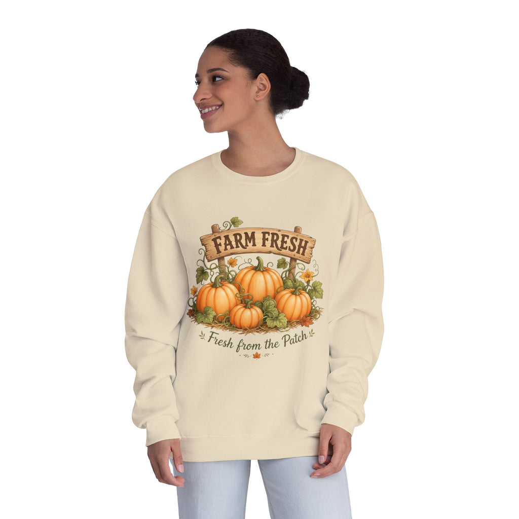 Farm Fresh Pumpkin Sweatshirt, Fresh From the Patch Shirt, Pumpkin Patch Sweatshirt, Fall Farmhouse Shirt, Autumn Pumpkin Gift