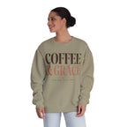 Coffee & Grace Shirt, Christian Coffee Sweatshirt, Faith Shirt for Women, Christian Graphic Shirt