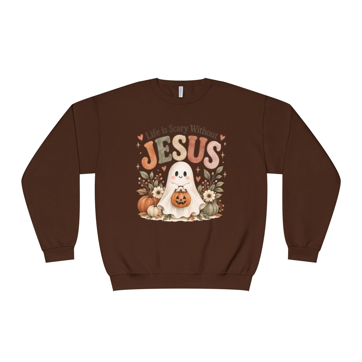 Christian Halloween Sweatshirt, Life Without Jesus Is Scary, Halloween Crewneck, Faith Based Fall Shirt