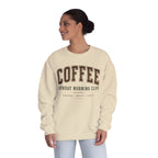 Sunday Morning Club Shirt, Coffee & Quiet Cozy Sweatshirt, Women’s Coffee Graphic Shirt, Cozy Weekend Shirt
