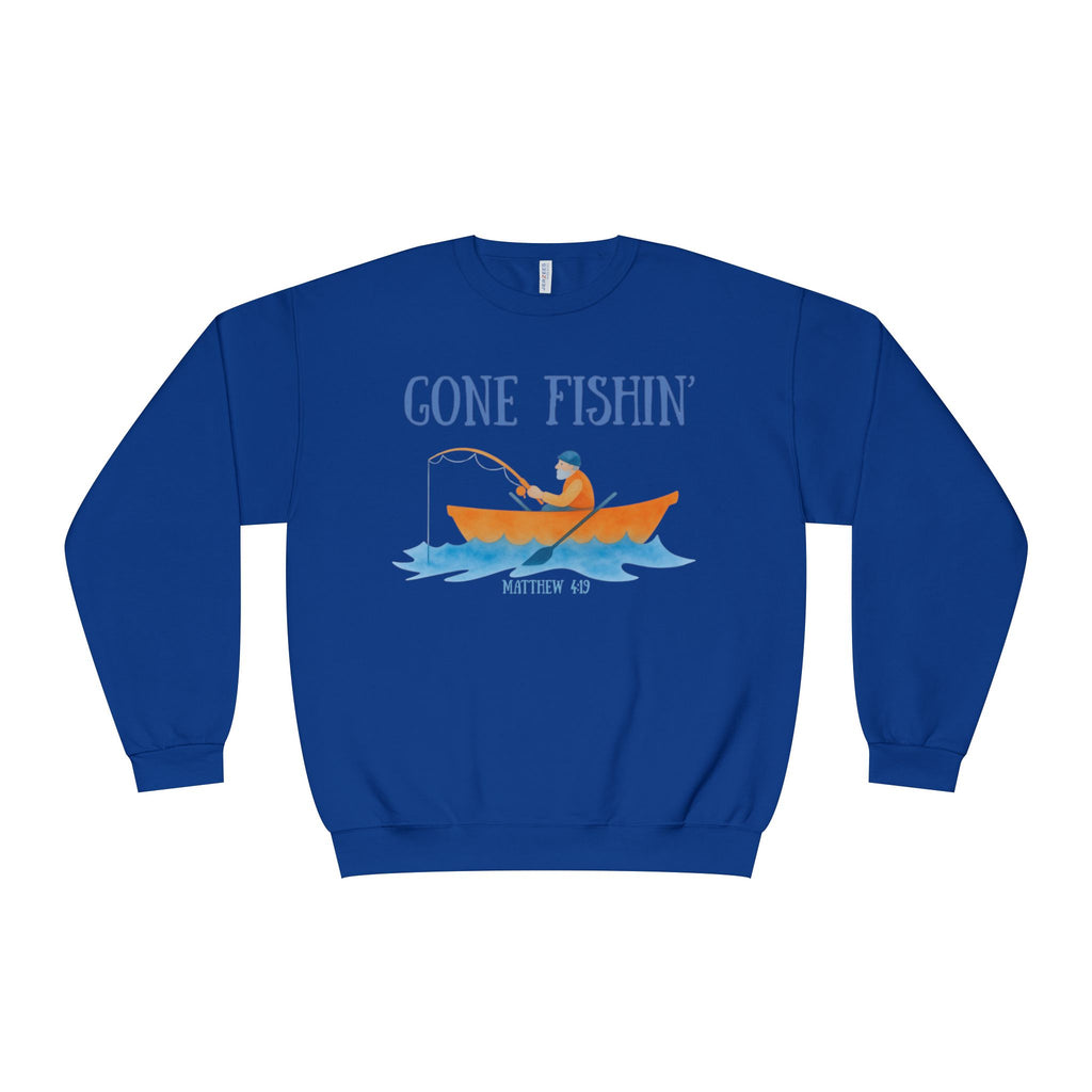 Gone Fishin' Sweatshirt - Cozy Fishing Crewneck for Outdoor Anglers
