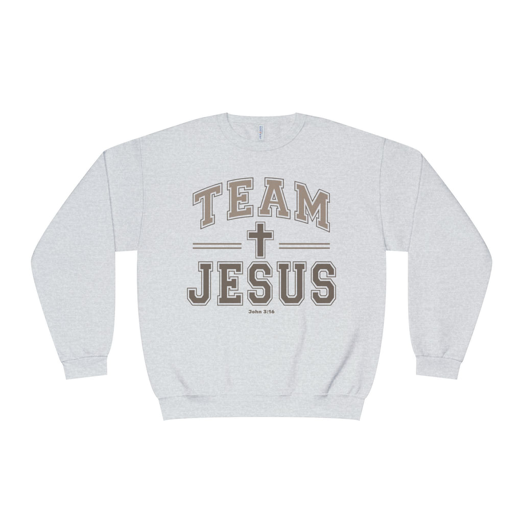 Team Jesus Crewneck Sweatshirt Faith Crewneck, Jesus Shirt, John 3:16 Sweatshirt, Christian Gift for Women, Faith Based Pullover