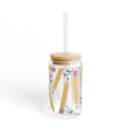Cute Pencil Glass Tumbler | Teacher Gift | School Tumbler | Student Gift | Back to School Drink-ware Glass, 16oz