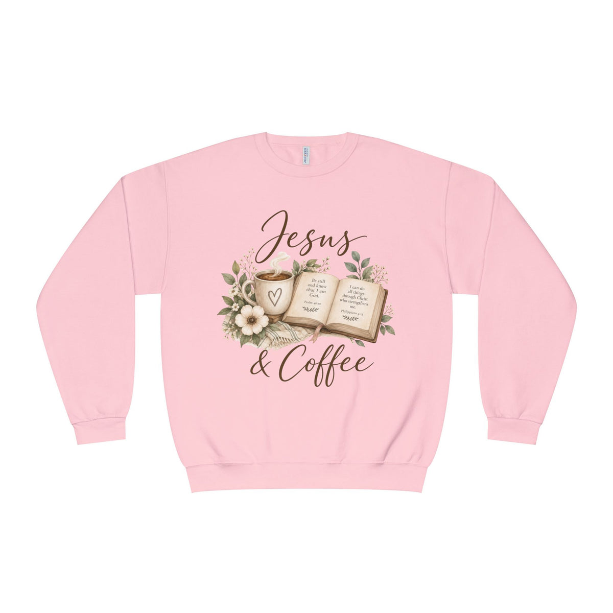 Jesus + Coffee Sweatshirt, Christian Crewneck, Faith Based Pullover