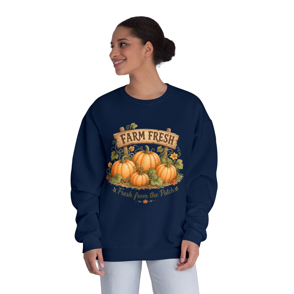 Farm Fresh Pumpkin Sweatshirt, Fresh From the Patch Shirt, Pumpkin Patch Sweatshirt, Fall Farmhouse Shirt, Autumn Pumpkin Gift