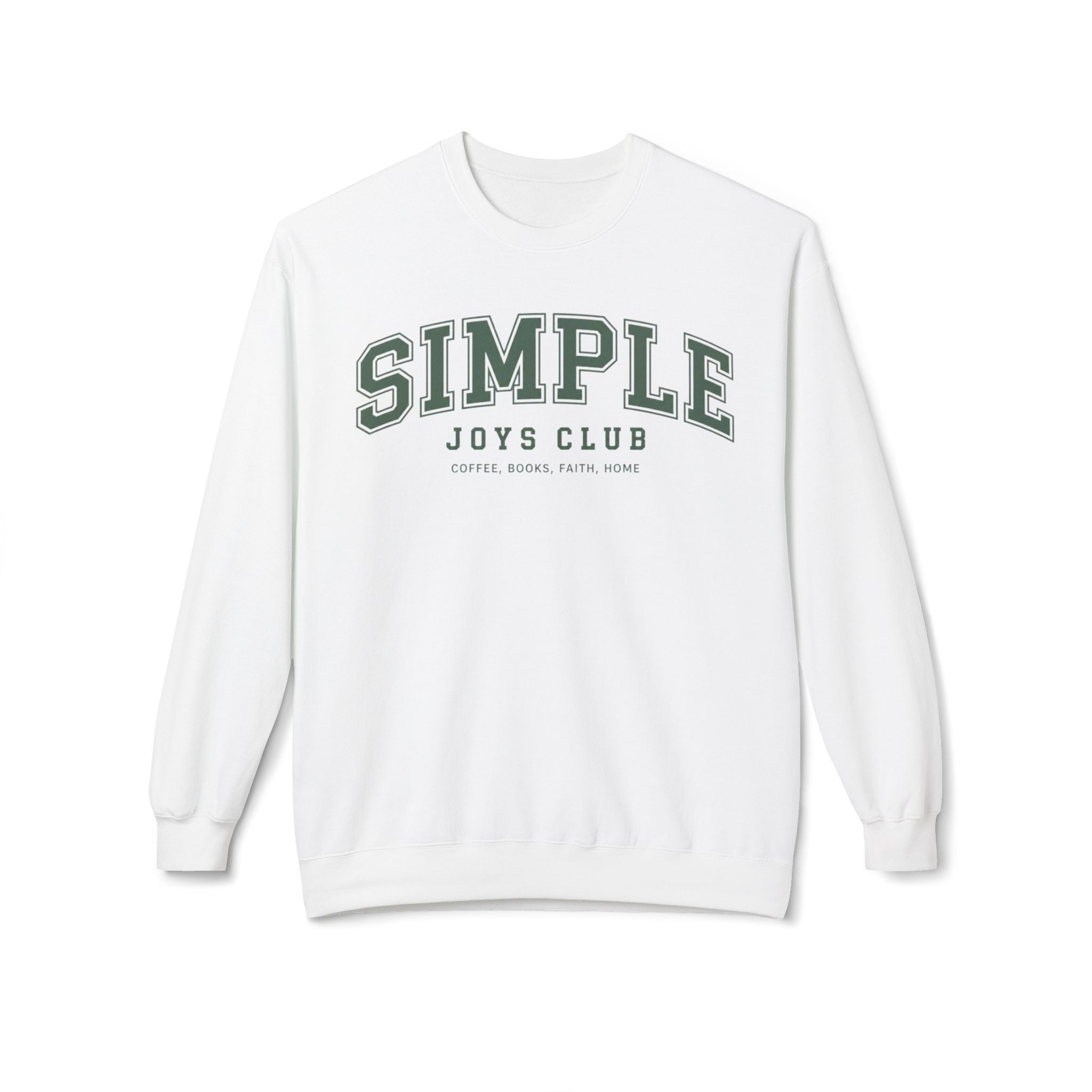 Simple Joys Club Sweatshirt, Coffee Books Faith Home Pullover, Cozy Cottagecore Crewneck, Minimalist Faith Sweatshirt, Everyday Comfort Shirt