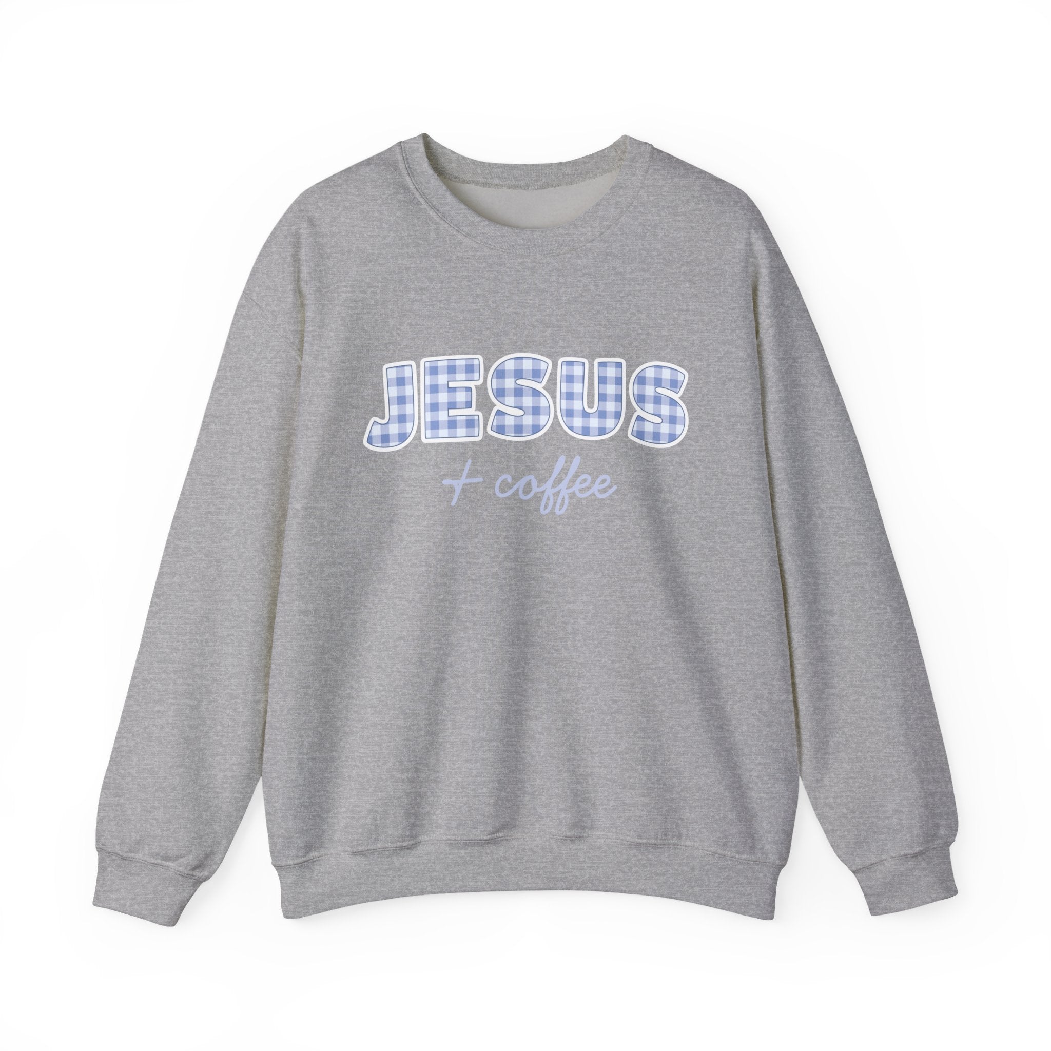 Jesus + Coffee Sweatshirt, Christian Crewneck, Faith Based Pullover
