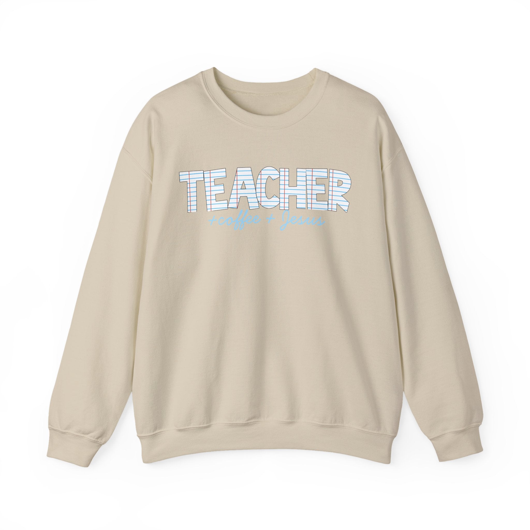 Teacher Sweatshirt, Teacher Coffee Jesus Crewneck, Christian Teacher Gift, Teacher Appreciation Shirt