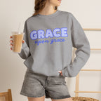 Christian Grace Sweatshirt, Grace Upon Grace Crewneck, Faith Based Sweatshirt, Christian Clothing, Religious Gift, Bible Inspired Pullover