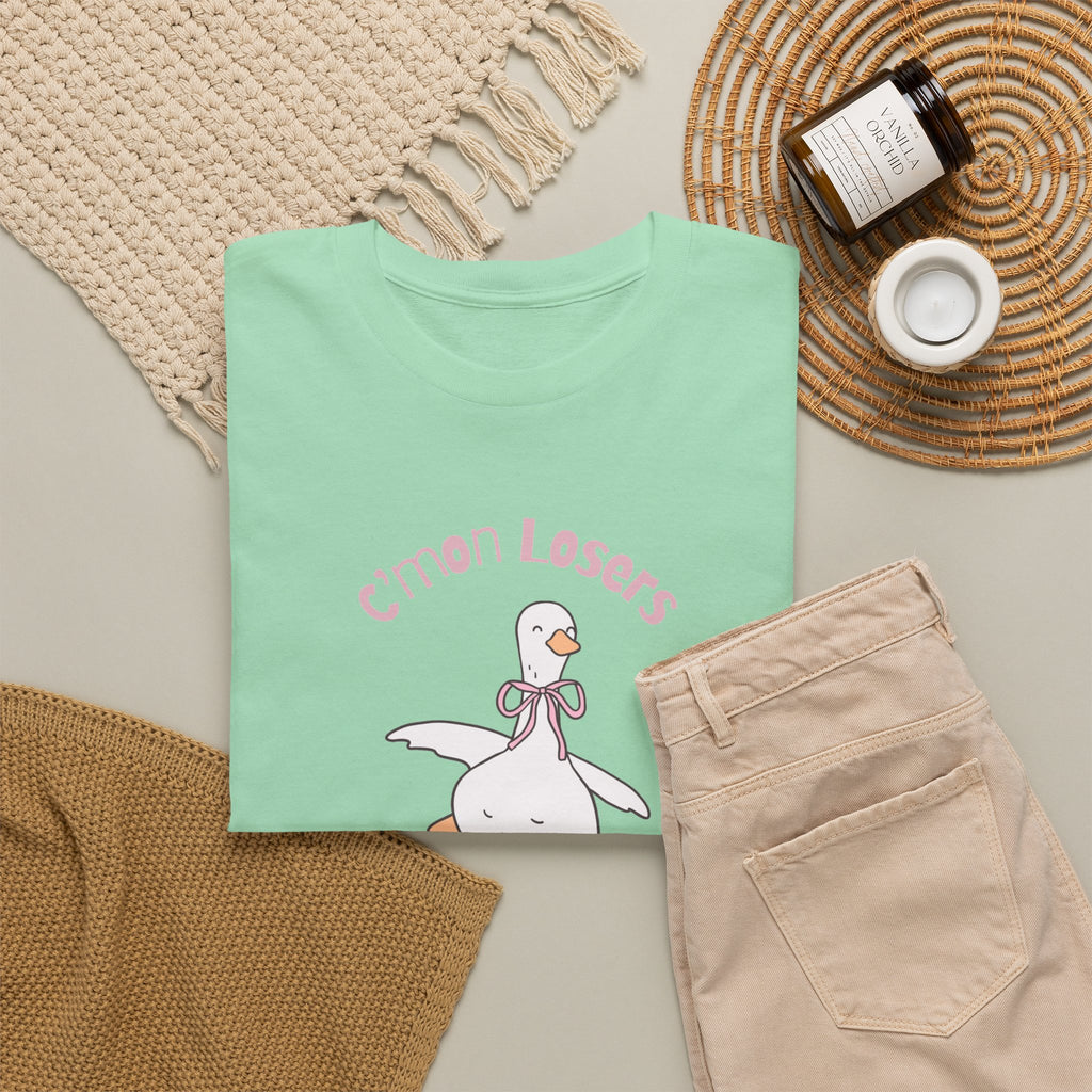 C’mon Losers, We’re Doing God’s Will t-shirt | Funny Christian t-shirt | Silly Goose t-shirt