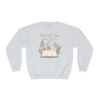 Between the Pages & His Presence Shirt, Christian Book Lover Sweatshirt, Bible Study Shirt, Faith Shirt for Women