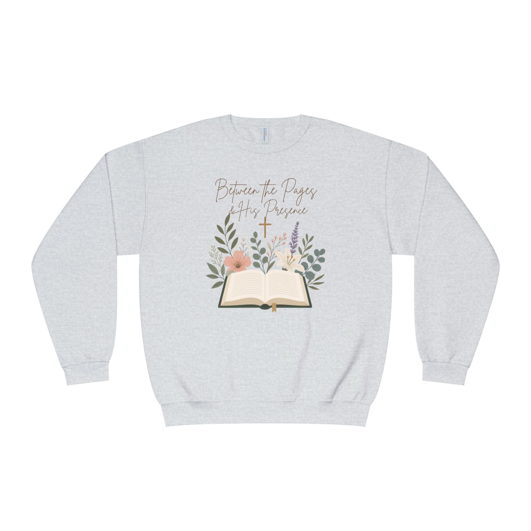 Between the Pages & His Presence Shirt, Christian Book Lover Sweatshirt, Bible Study Shirt, Faith Shirt for Women