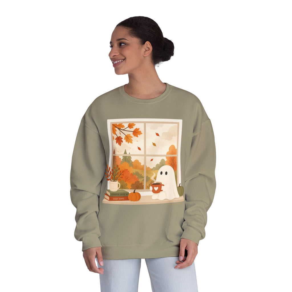 Cozy Little Ghost Shirt, Cute Ghost Sweatshirt, Fall Halloween Shirt, Cozy Halloween Shirt, Autumn Ghost Shirt, Spooky Season Gift