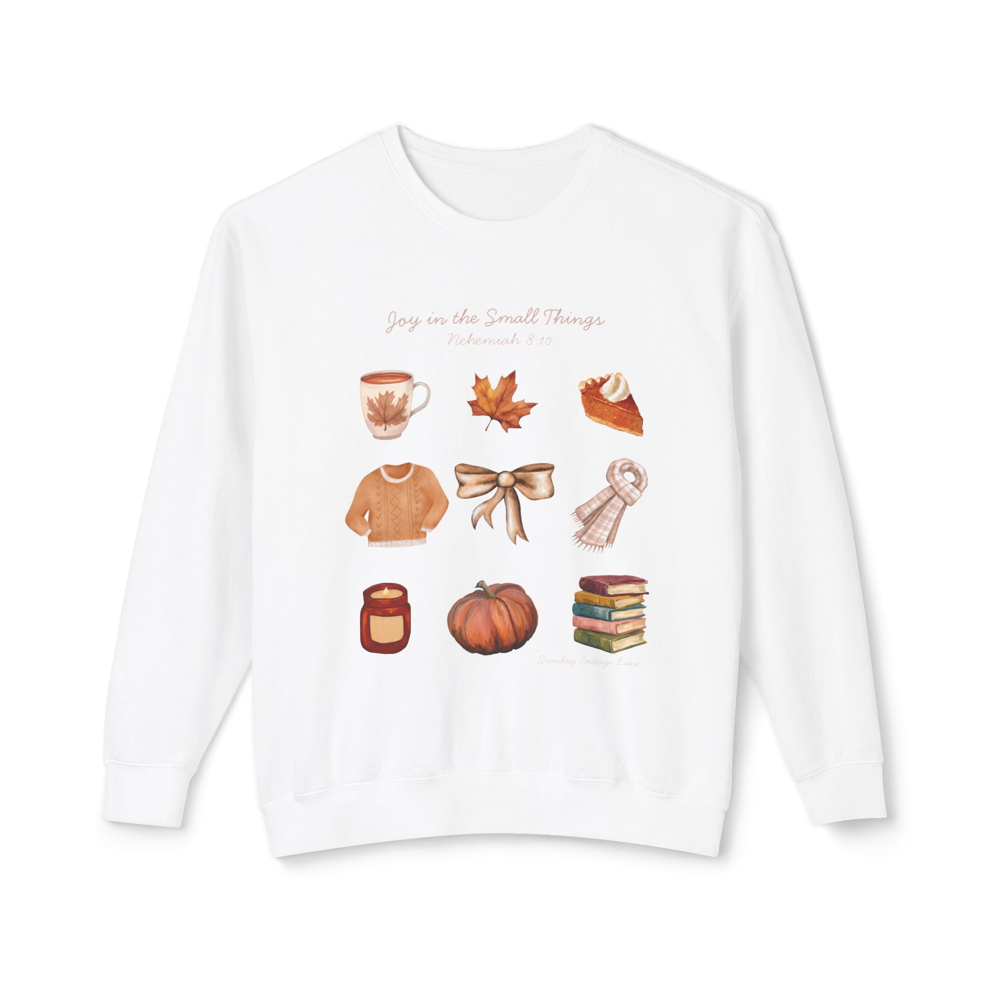 Cozy Fall Sweatshirt, Autumn Icons Crewneck, Pumpkin Coffee Books Sweatshirt, Cottagecore Fall Shirt, Cozy Season Pullover