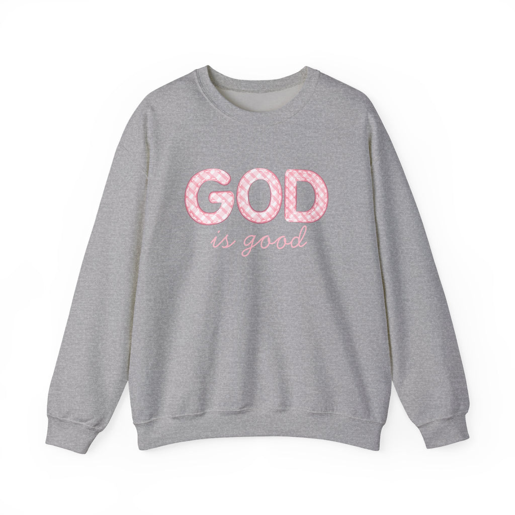 GOD Is Good Sweatshirt, Christian Crewneck, Faith-Based Pullover
