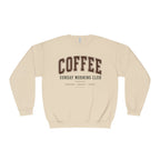 Sunday Morning Club Shirt, Coffee & Quiet Cozy Sweatshirt, Women’s Coffee Graphic Shirt, Cozy Weekend Shirt