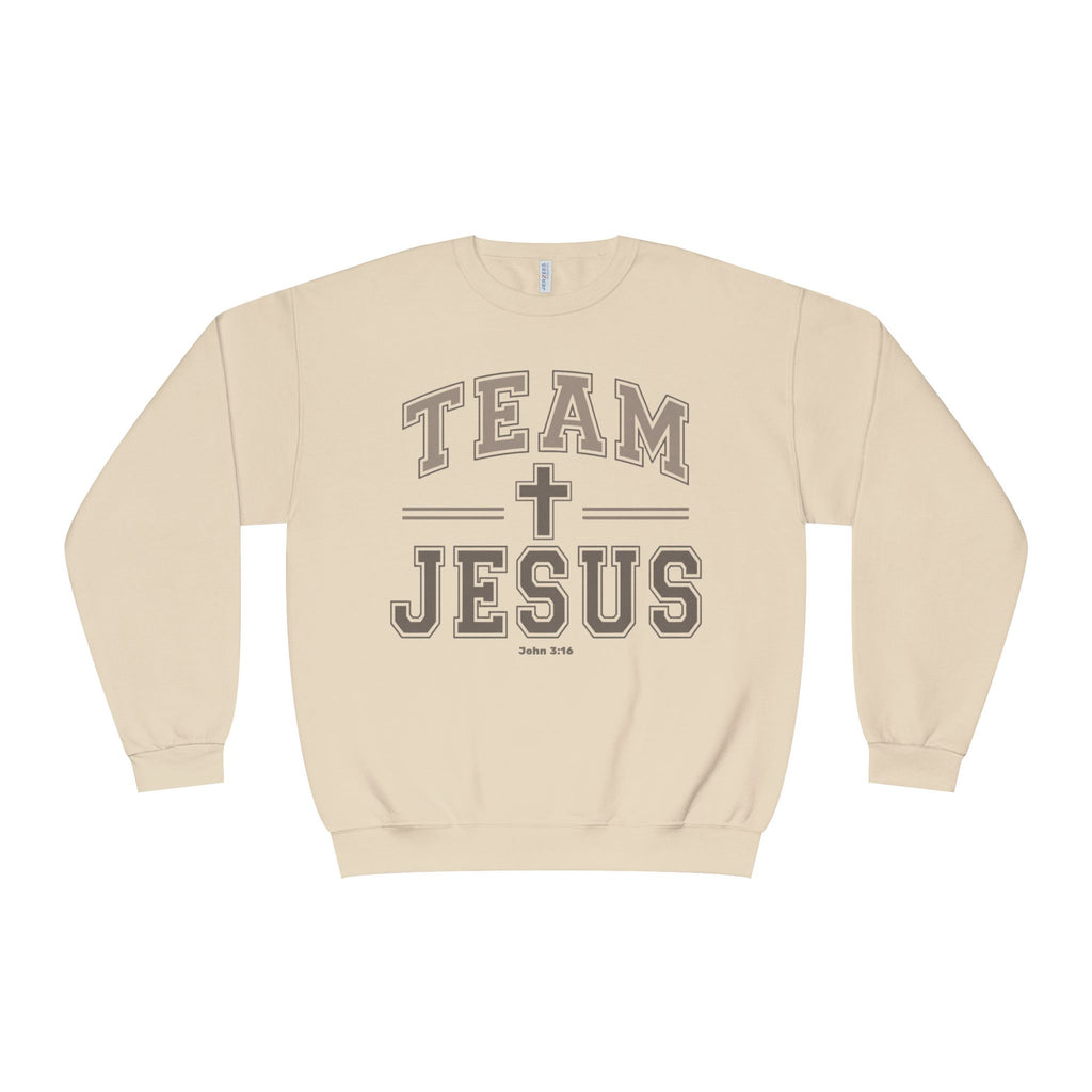 Team Jesus Crewneck Sweatshirt Faith Crewneck, Jesus Shirt, John 3:16 Sweatshirt, Christian Gift for Women, Faith Based Pullover