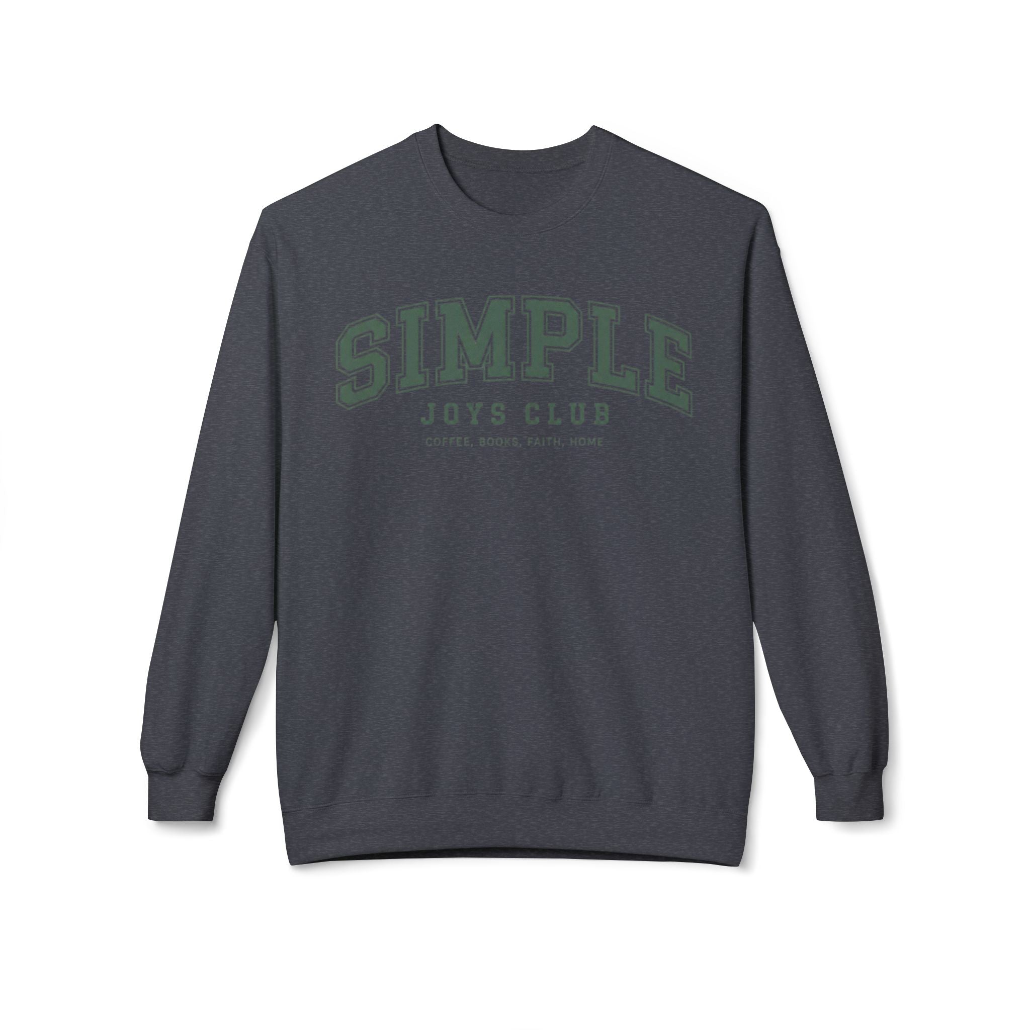 Simple Joys Club Sweatshirt, Coffee Books Faith Home Pullover, Cozy Cottagecore Crewneck, Minimalist Faith Sweatshirt, Everyday Comfort Shirt
