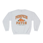 Pumpkin Patch Sweatshirt, Fall Crewneck, Farm Fresh Pumpkin Sweatshirt, Varsity Style Fall Shirt, Cozy Autumn Pullover