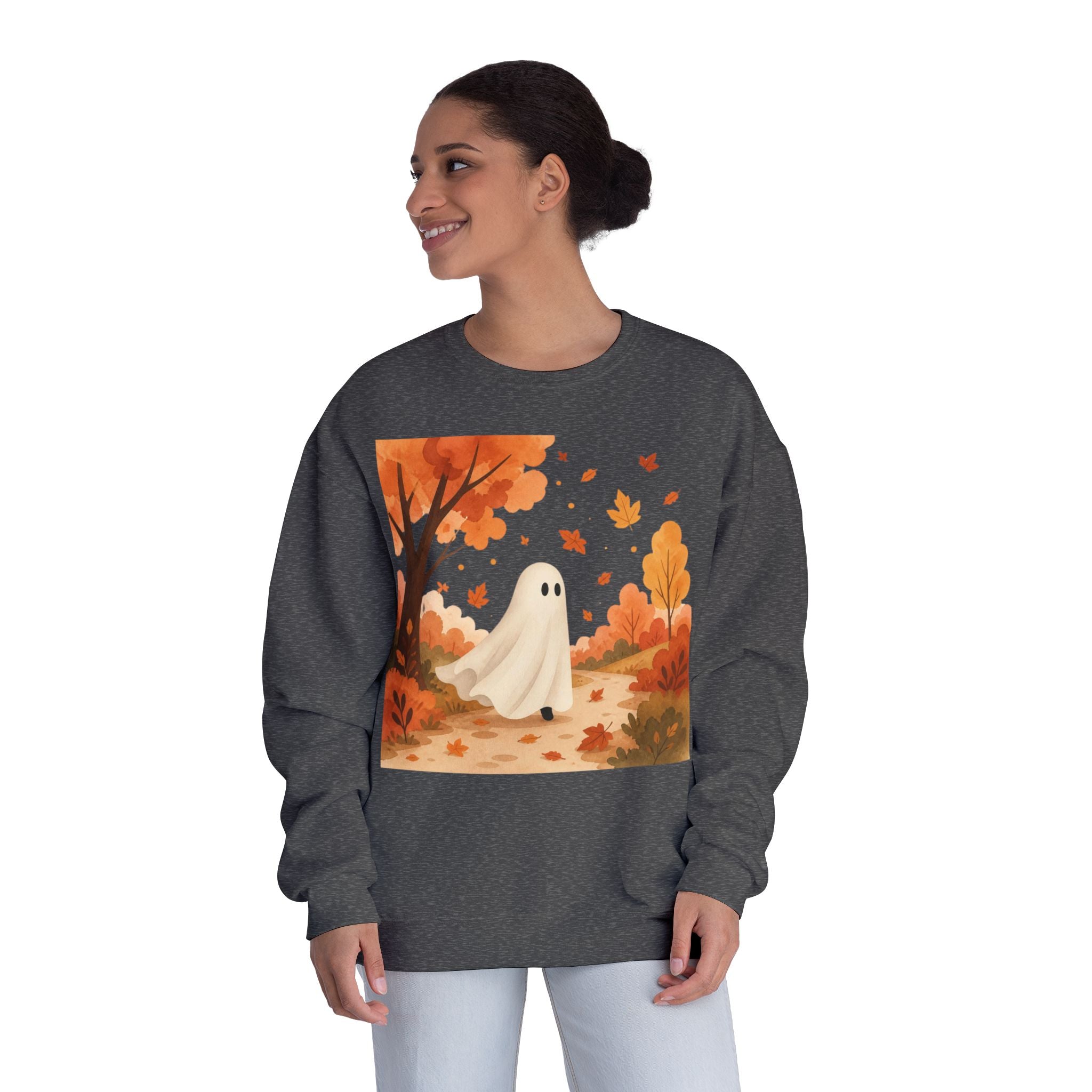 Little Ghost Fall Shirt, Cute Ghost Sweatshirt, Autumn Ghost Shirt, Cozy Halloween Shirt, Spooky Season Shirt, Fall Women’s Gift