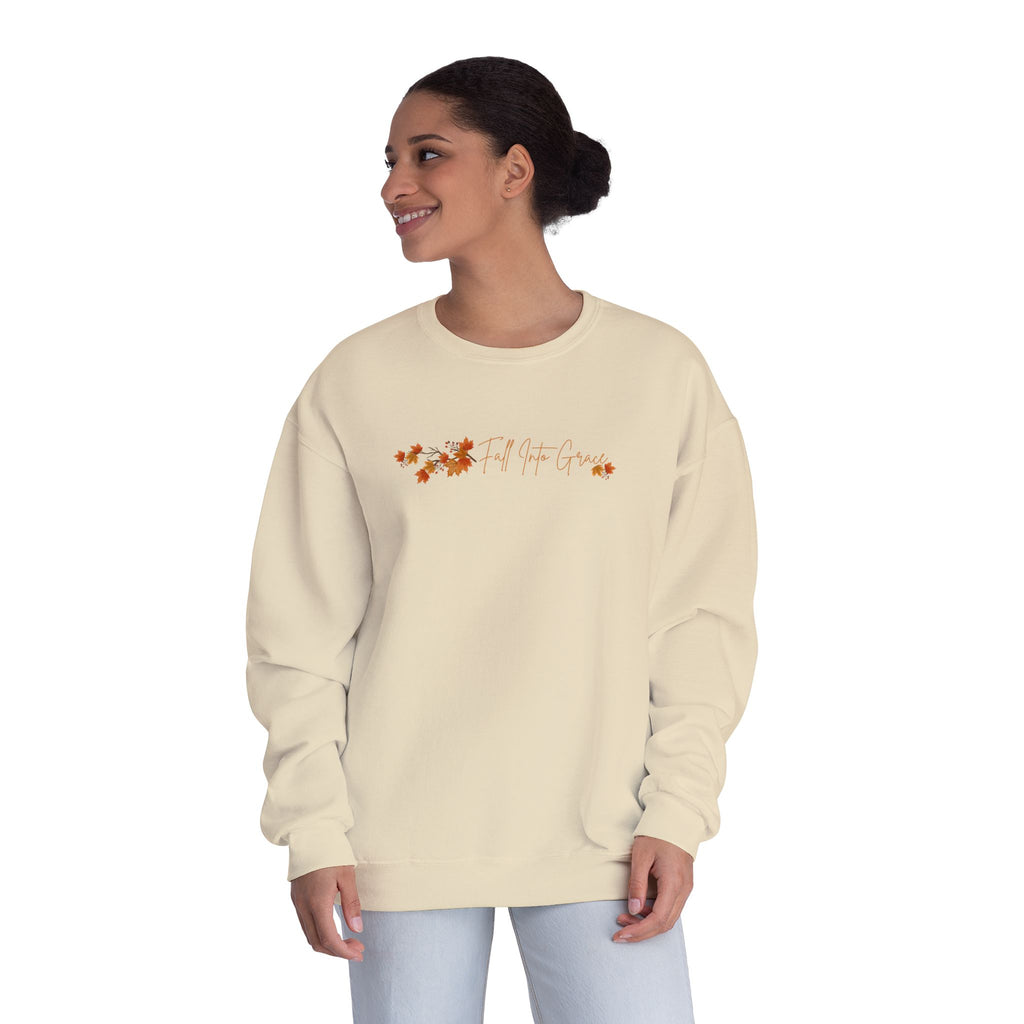 Fall Into Grace Shirt, Christian Fall Sweatshirt, Autumn Faith Shirt, Women’s Fall Graphic Shirt