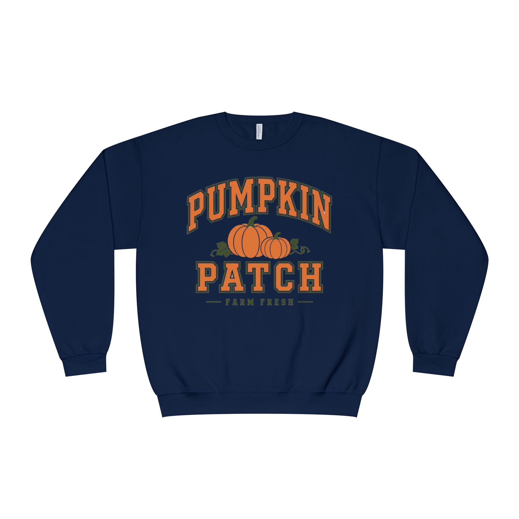 Pumpkin Patch Sweatshirt, Fall Crewneck, Farm Fresh Pumpkin Sweatshirt, Varsity Style Fall Shirt, Cozy Autumn Pullover