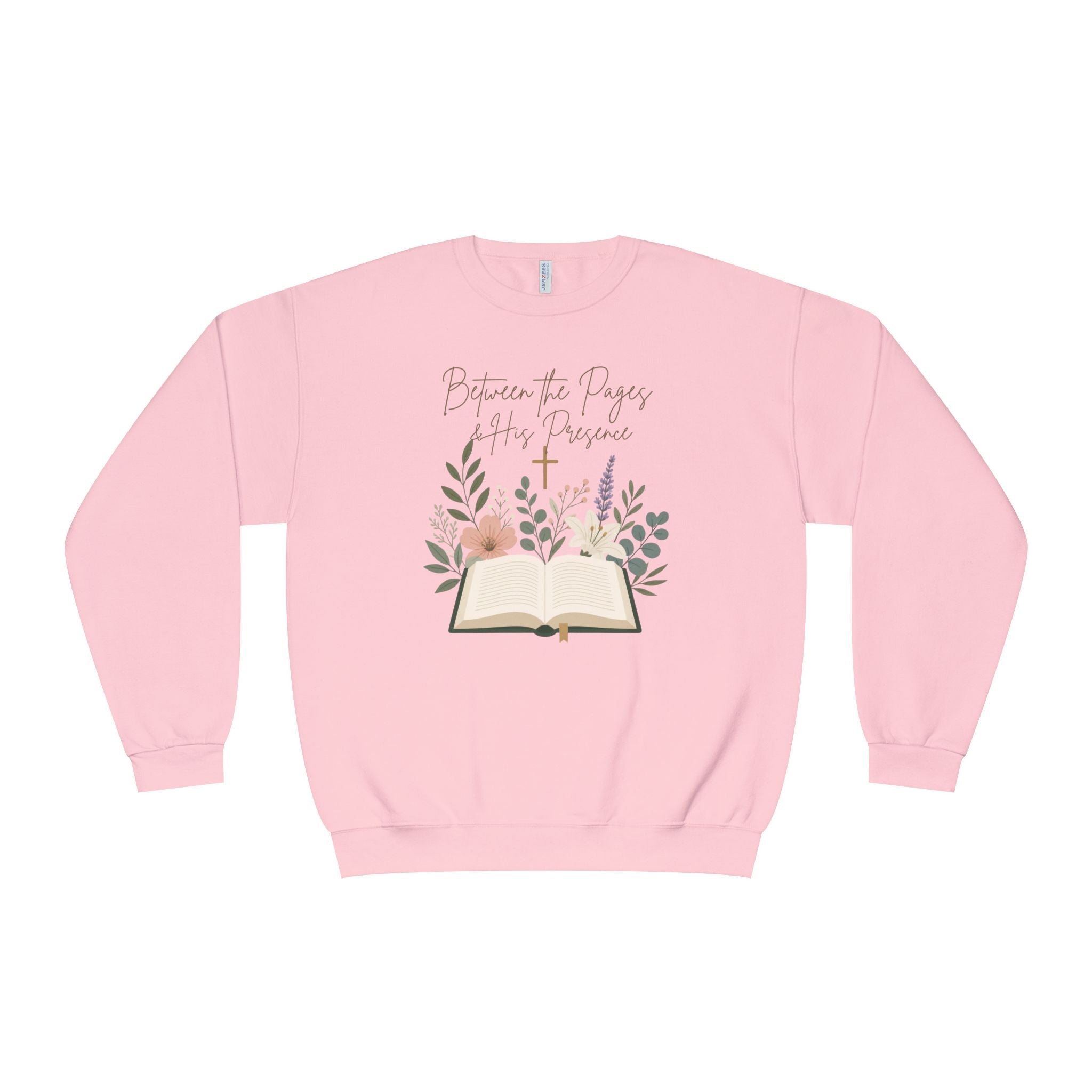 Between the Pages & His Presence Shirt, Christian Book Lover Sweatshirt, Bible Study Shirt, Faith Shirt for Women