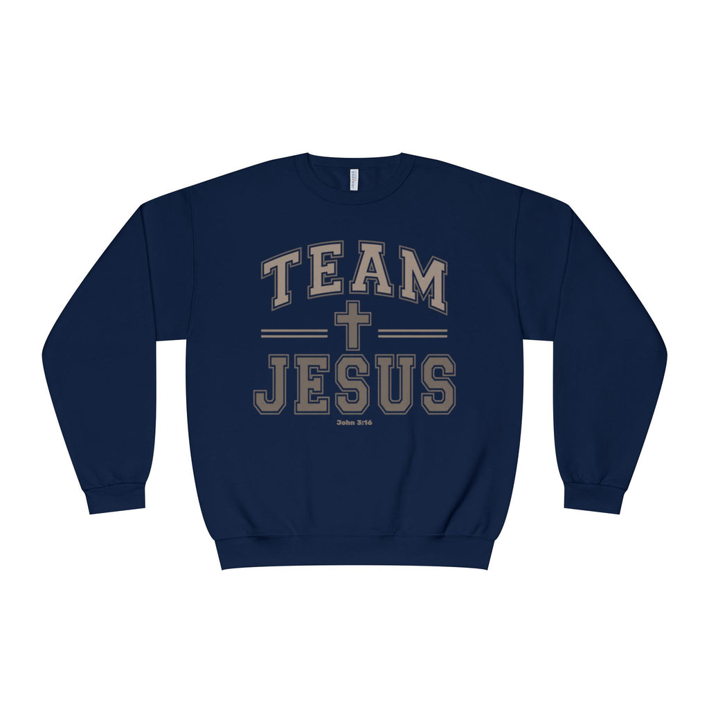 Team Jesus Crewneck Sweatshirt Faith Crewneck, Jesus Shirt, John 3:16 Sweatshirt, Christian Gift for Women, Faith Based Pullover