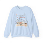 Teacher Sweatshirt, Teacher Coffee Jesus Crewneck, Christian Teacher Gift, Teacher Appreciation Shirt