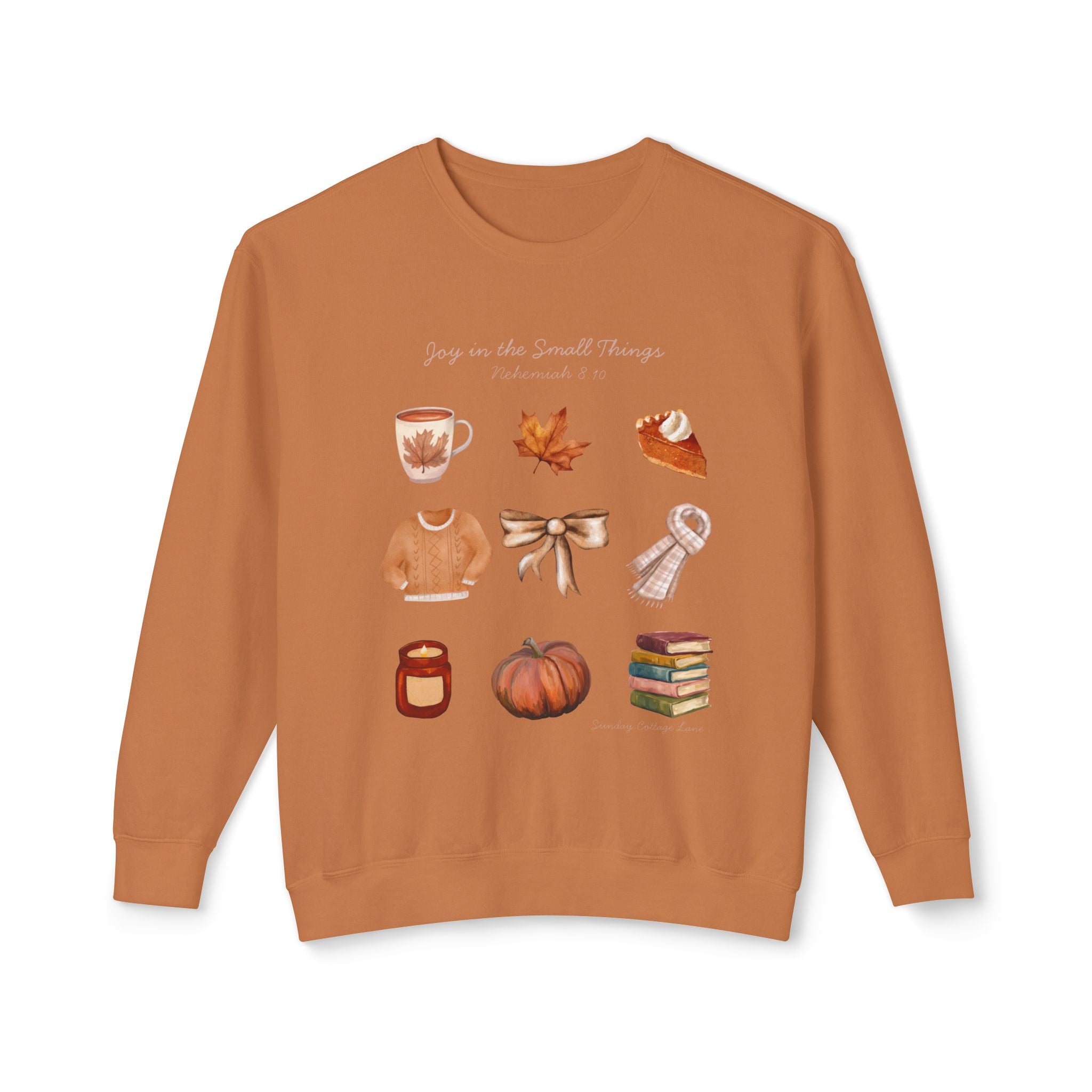 Cozy Fall Sweatshirt, Autumn Icons Crewneck, Pumpkin Coffee Books Sweatshirt, Cottagecore Fall Shirt, Cozy Season Pullover