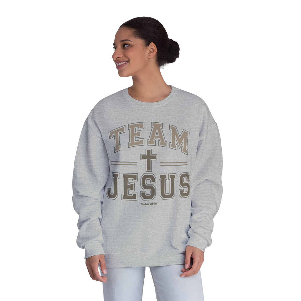 Team Jesus Crewneck Sweatshirt Faith Crewneck, Jesus Shirt, John 3:16 Sweatshirt, Christian Gift for Women, Faith Based Pullover