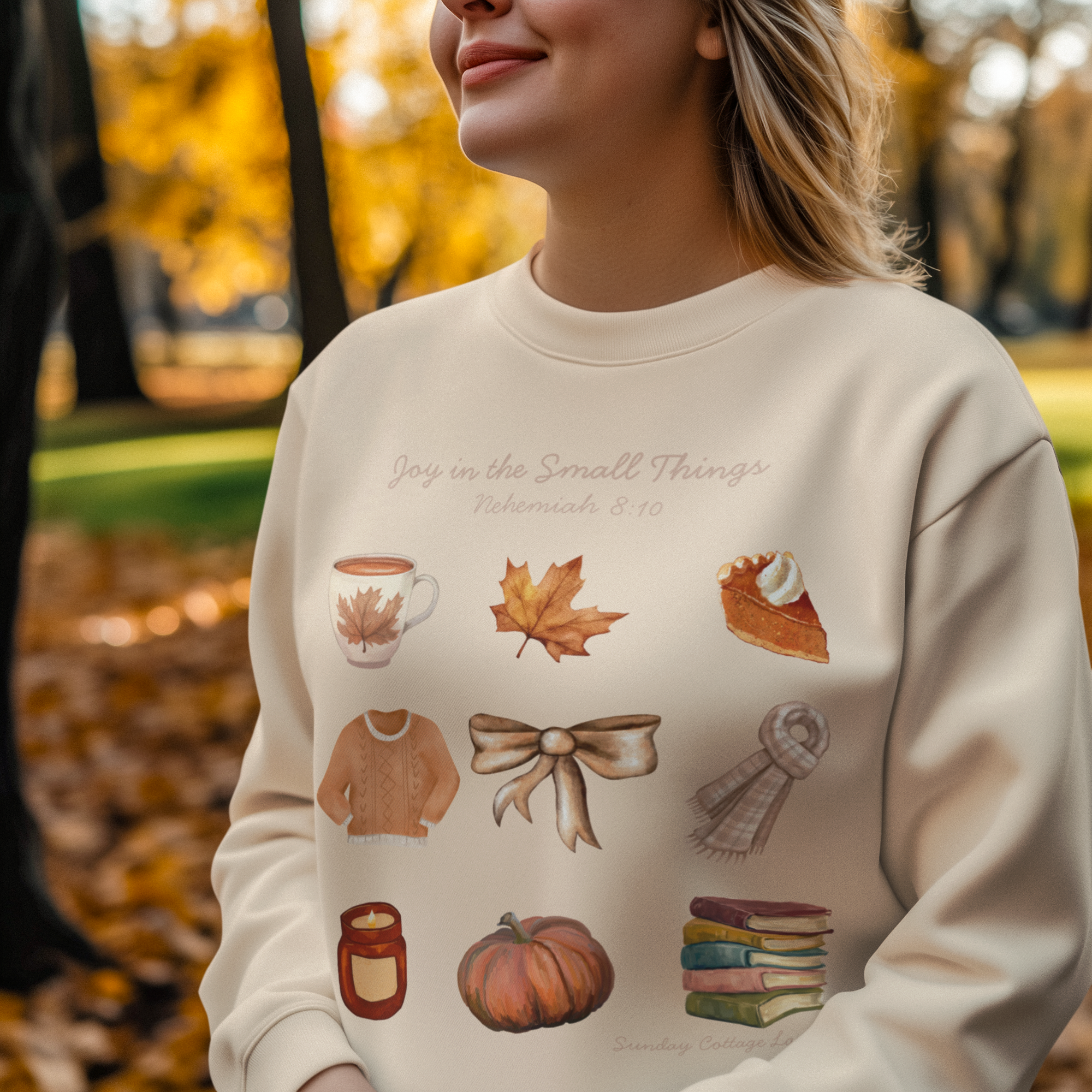 Cozy Fall Sweatshirt, Autumn Icons Crewneck, Pumpkin Coffee Books Sweatshirt, Cottagecore Fall Shirt, Cozy Season Pullover