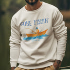 Gone Fishin' Sweatshirt - Cozy Fishing Crewneck for Outdoor Anglers