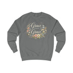Grace Upon Grace Sweatshirt, Christian Faith Shirt, Grace Shirt, Floral Christian Crewneck, Bible Verse Inspired Gift, Faith Pullover